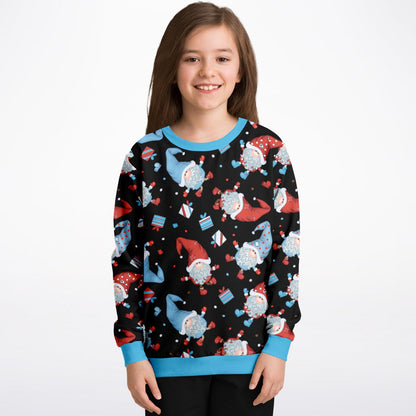 Black Winter Gnomes Kids Sweatshirt - 2 options