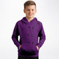 Purple Gymnastics 3 Kids Hoodie