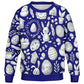 Easter Dark Blue Poly Kids Sweatshirt