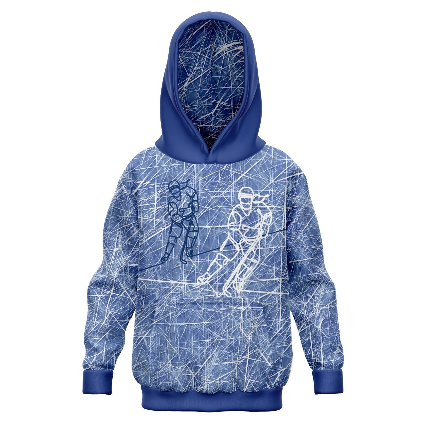 Blue Ice Hockey Kids Hoodie