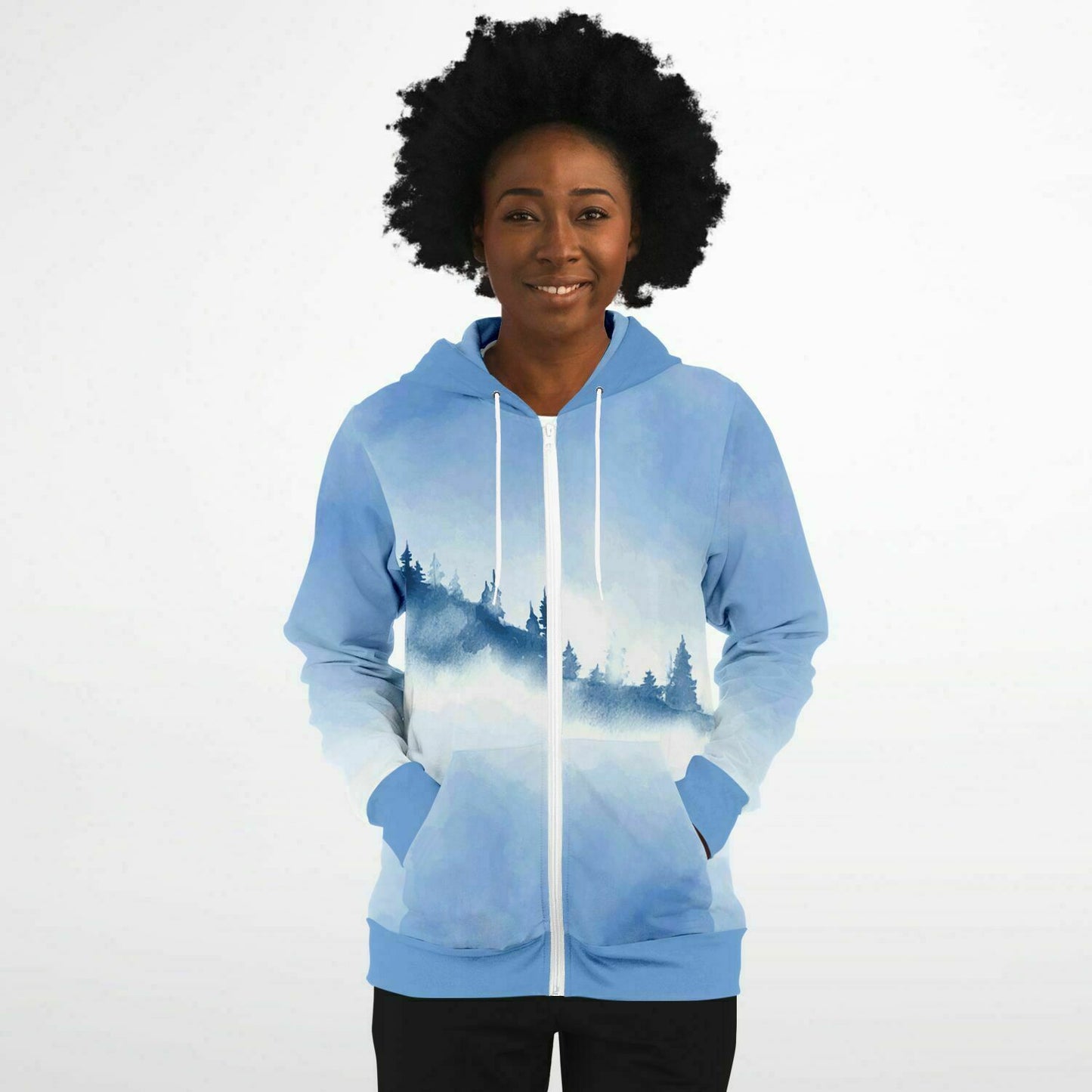 Blue Mountains Zip Hoodie Unisex