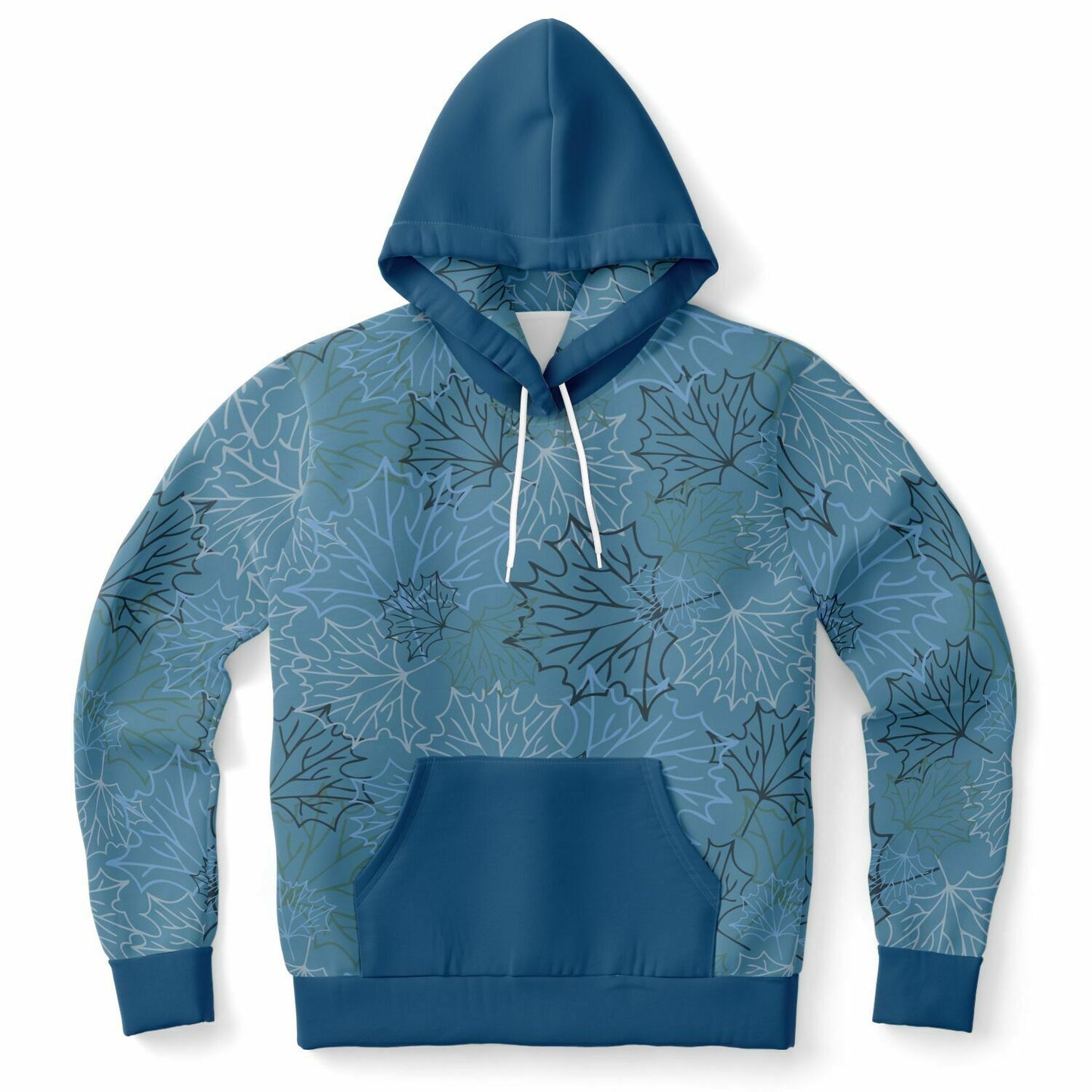 Blue Leaves Premium Hoodie Unisex