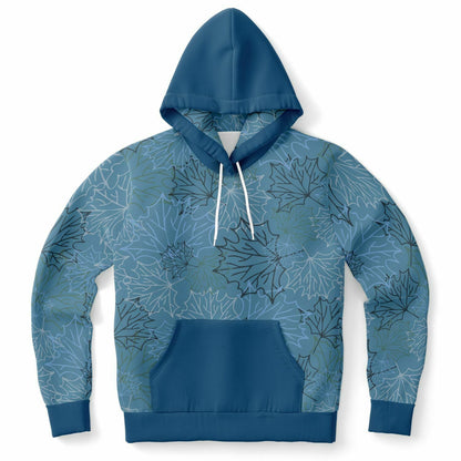 Blue Leaves Premium Hoodie Unisex