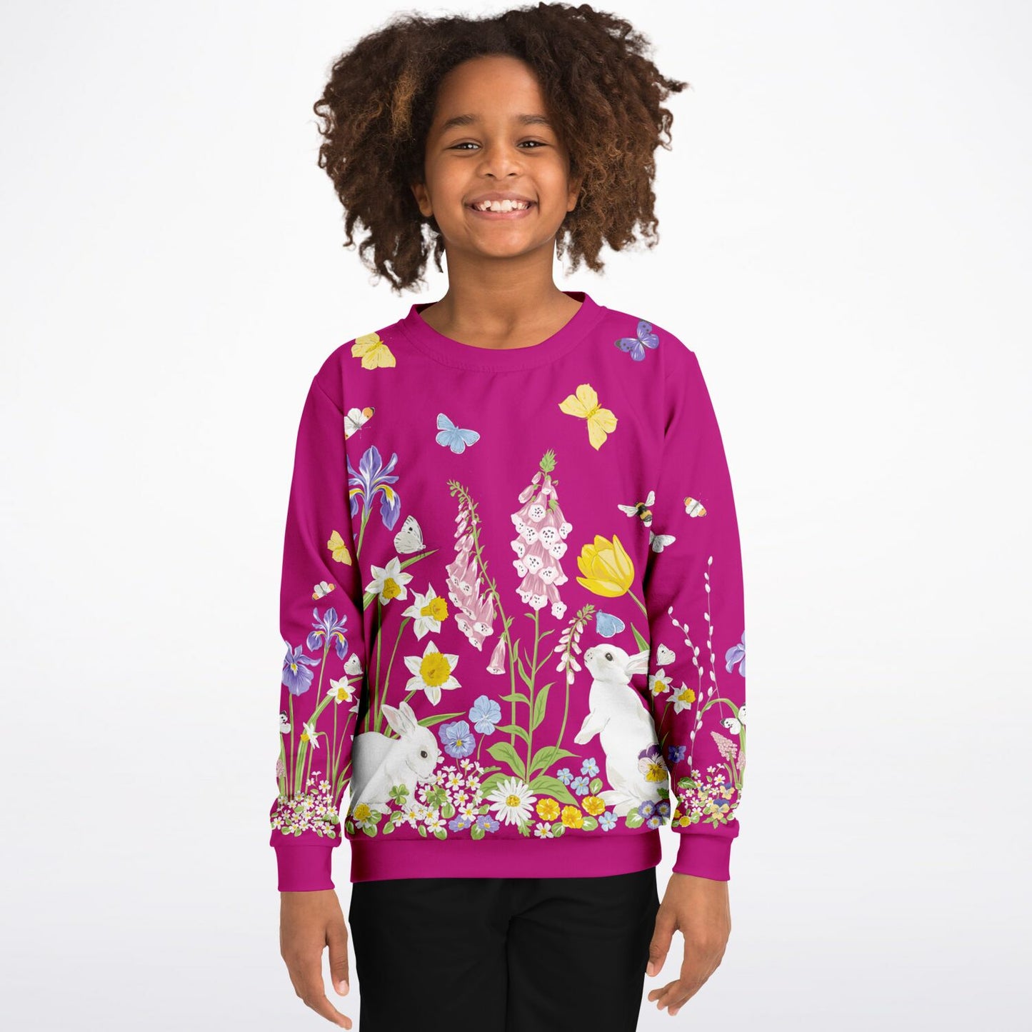 Spring Bunnies 3 Kids Sweatshirt
