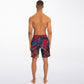 Abstract Red 2 Men's Board Shorts