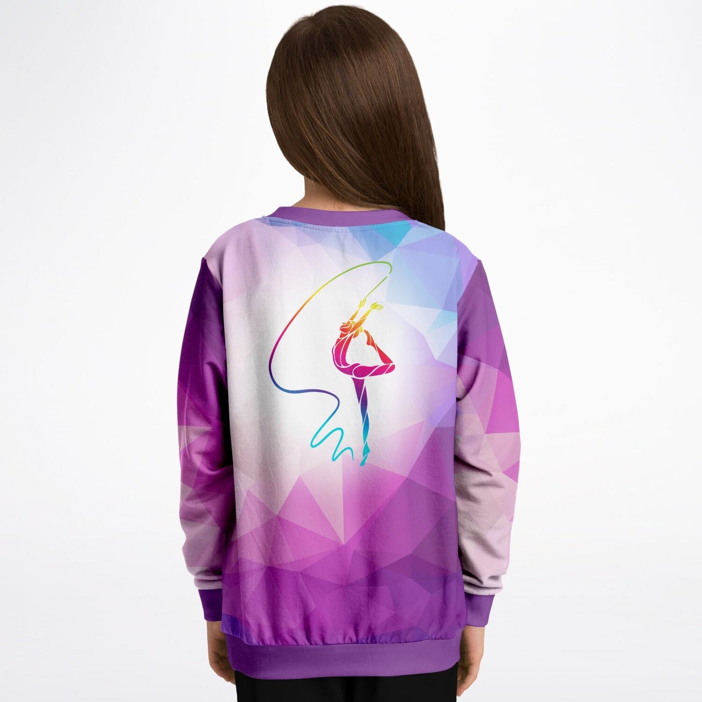 Purple Gymnast Girl Sweatshirt