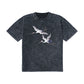 Flying Cranes Vintage Unisex Stone Wash T-Shirt Cotton