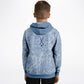 Grey-blue Ice Hockey Kids Hoodie