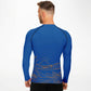 Waves Blue Men's Rashguard (black)