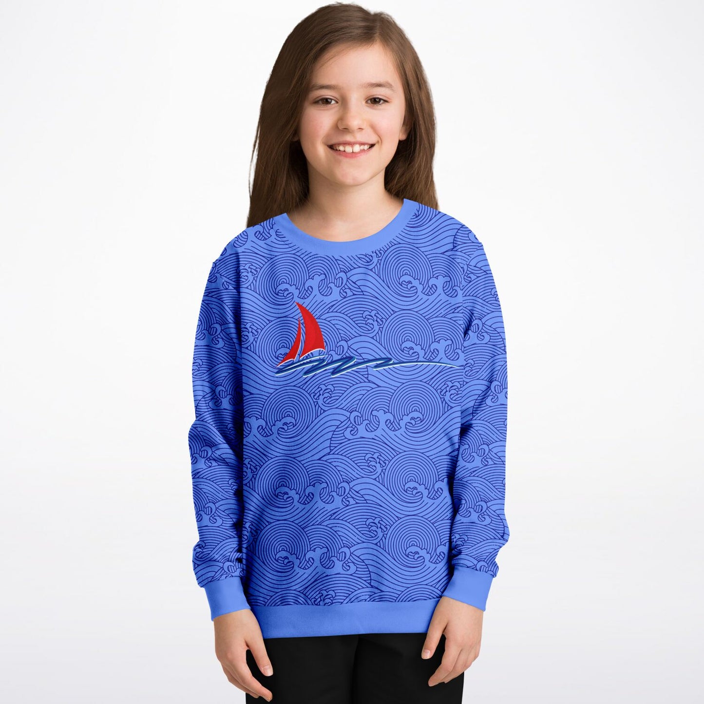 Waves & Ships Kids Sweatshirt (4 variants)