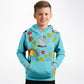 Blue Animals Kids Hoodie