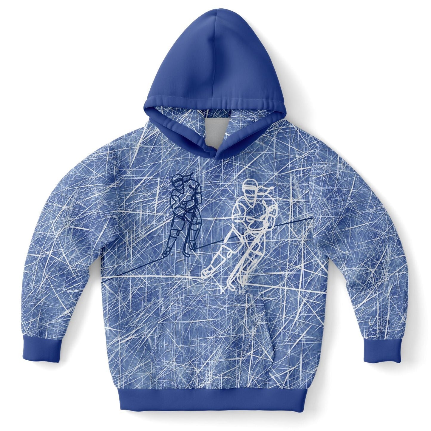 Blue Ice Hockey Kids Hoodie