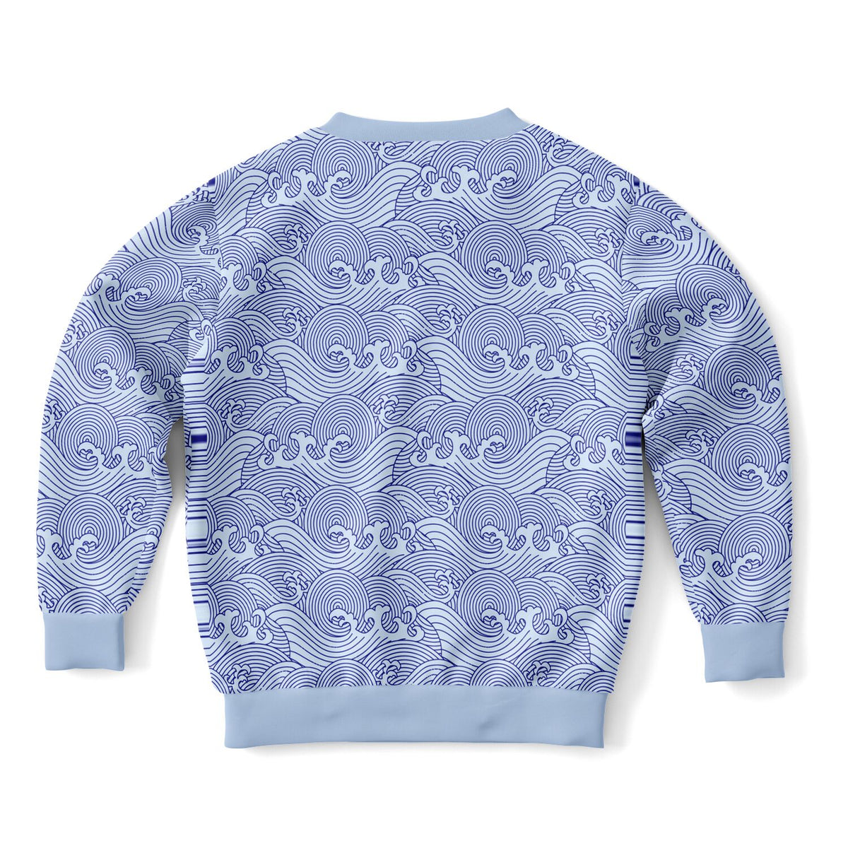 Waves Kids Poly Sweatshirt Light Blue