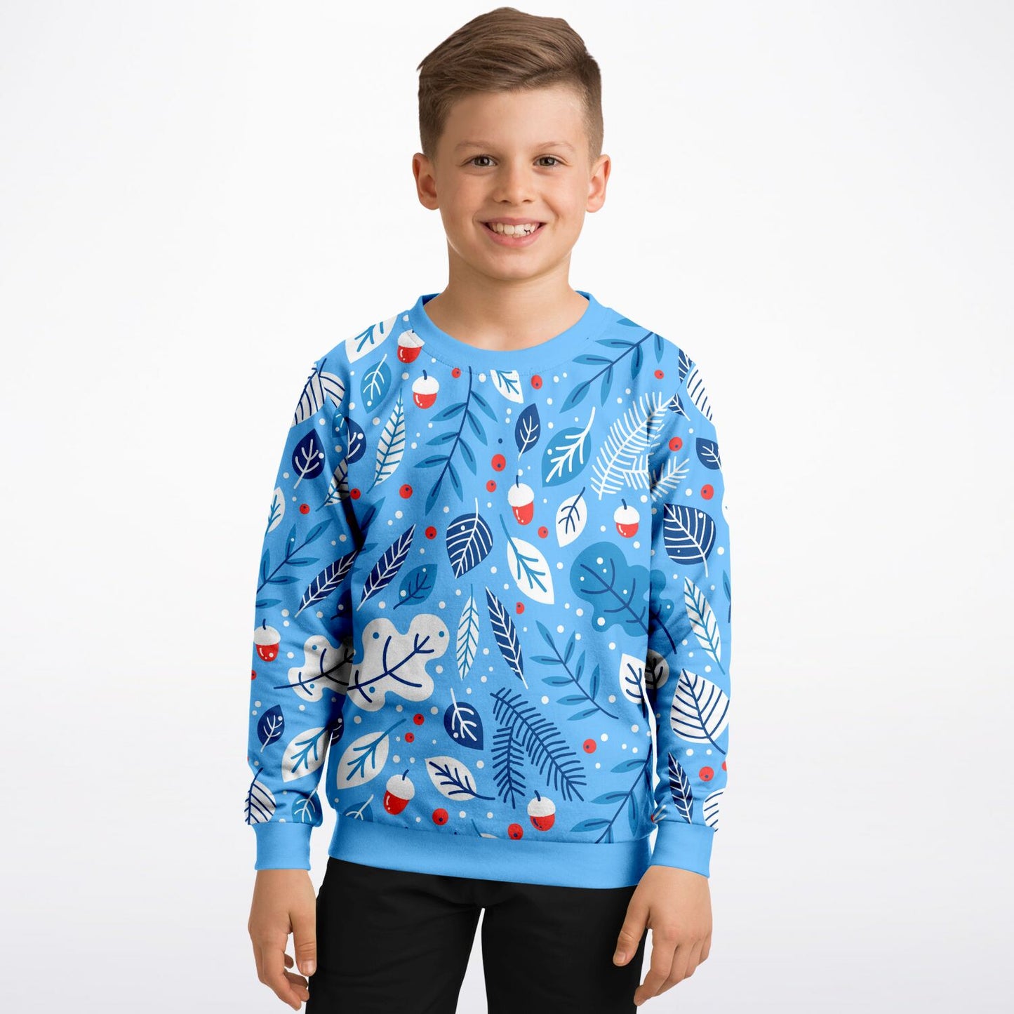 Blue Winter Kids Sweatshirt