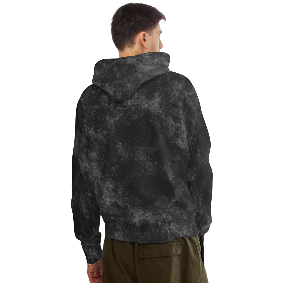 Grey dyed Cotton Hoodie