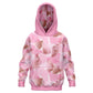 Pink Butterflies Kids Hoodie