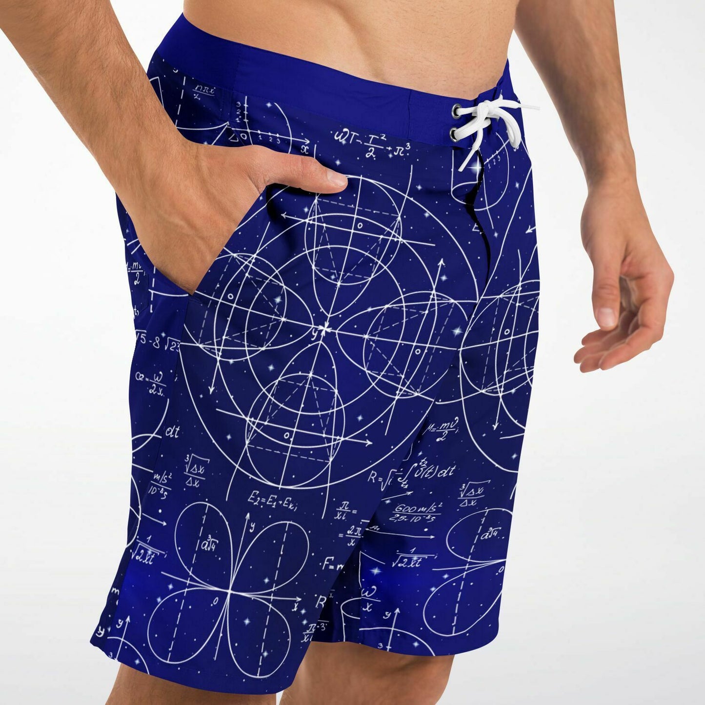 Math 2 Blue Men's Board Shorts