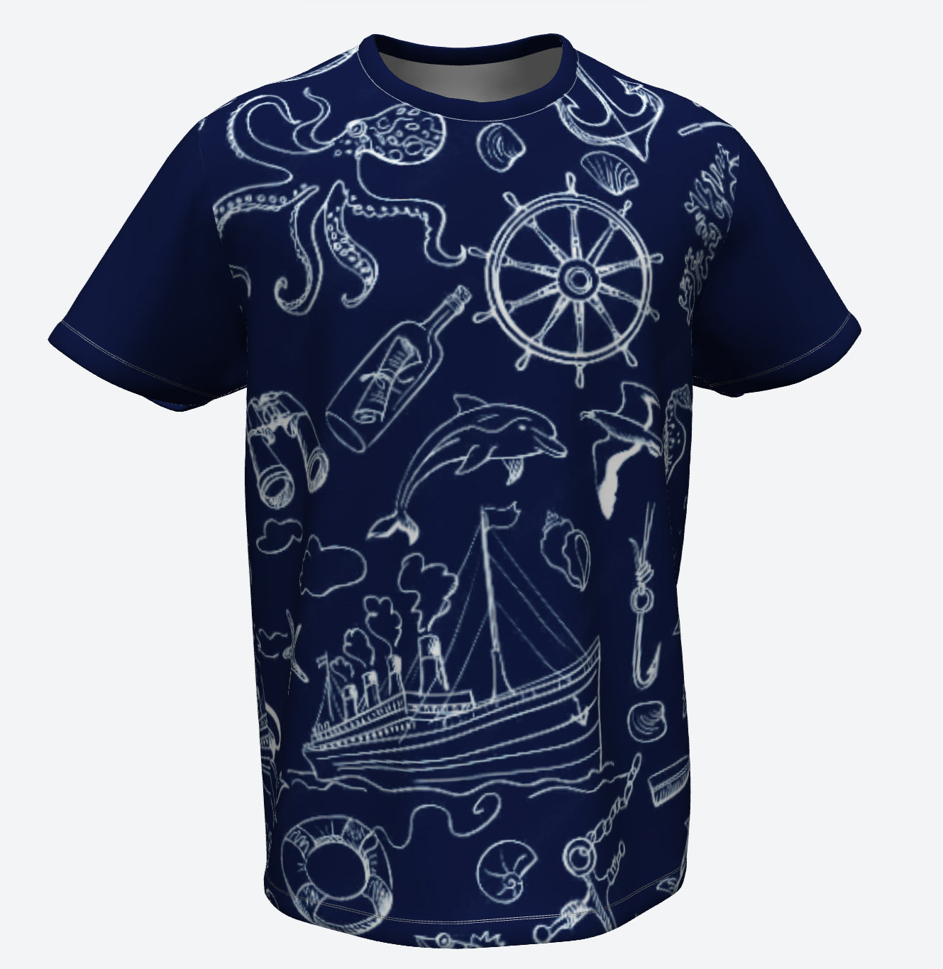 Dark Blue Marine T-Shirt