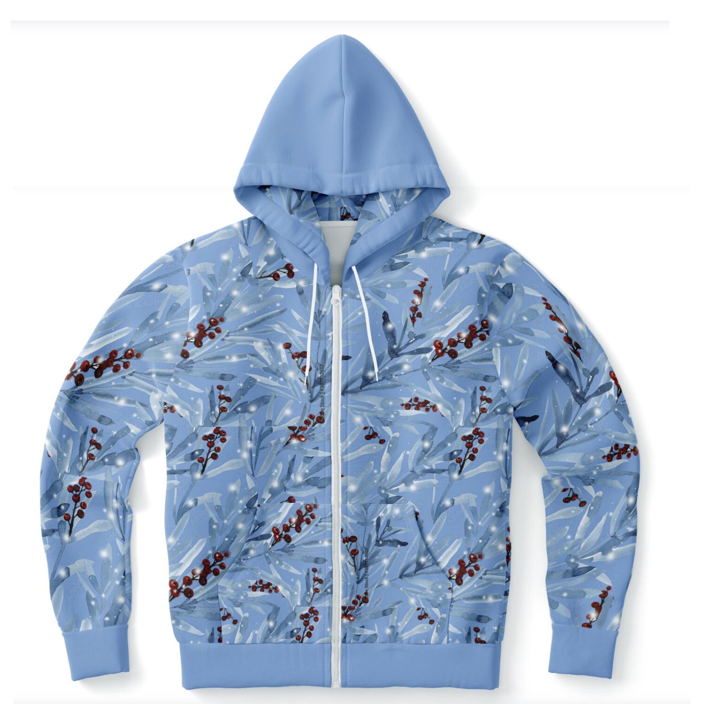 Blue Leaves Hoodie Design 14