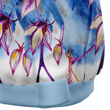 Blue Leaves Kids Hoodie - custom