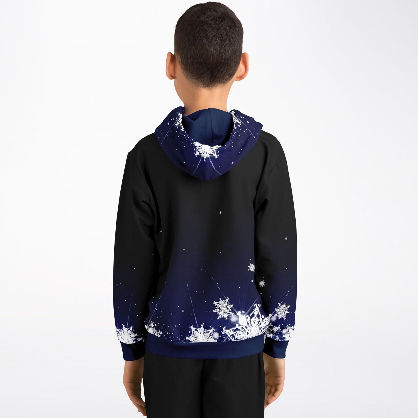 Dark Blue Hockey Kids Hoodie