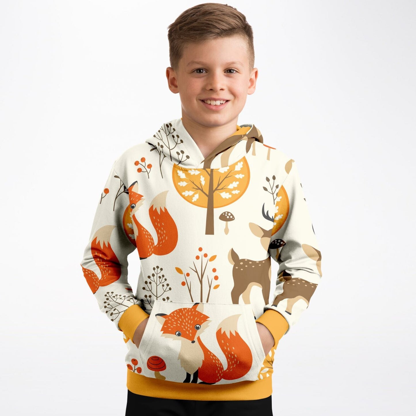 Fall Animals Kids Hoodie