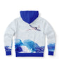 Waves & Cranes Pullover Hoodie Unisex (3 variants)