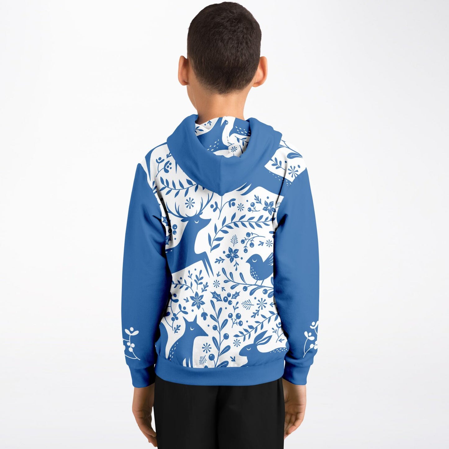 Blue Animals II Kids Hoodie