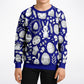 Easter Dark Blue Poly Kids Sweatshirt
