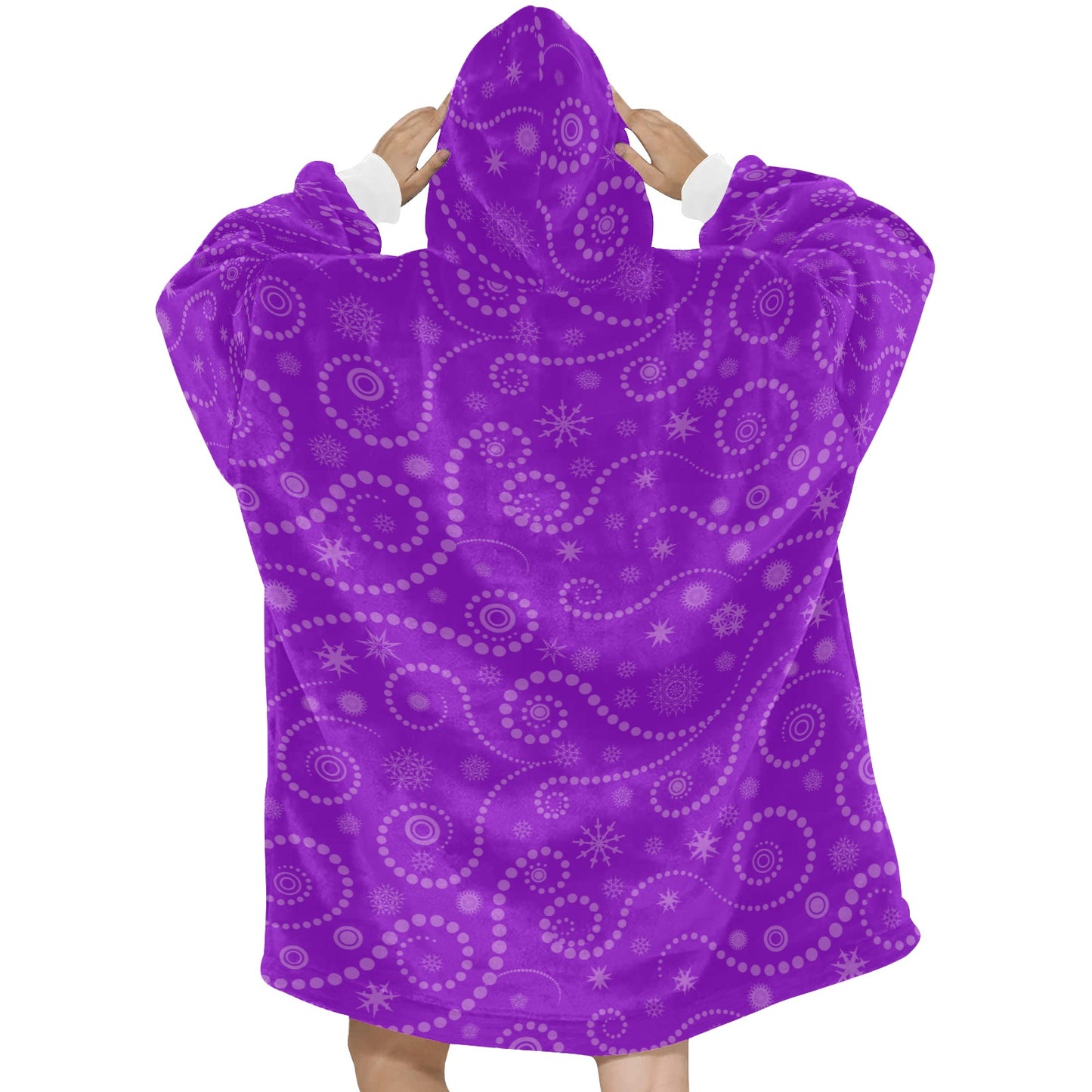 Holiday Swirl Blanket Hoodie for Women