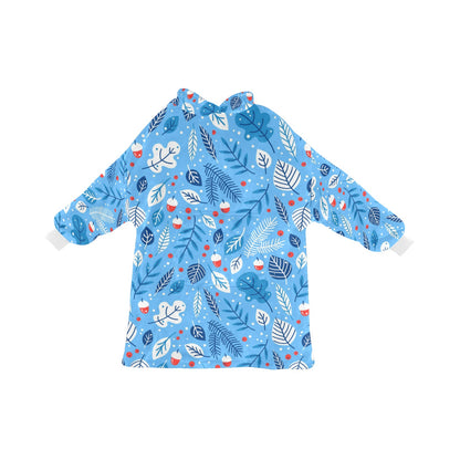 Blue Winter Blanket Hoodie Blanket Hoodie for Women