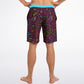 Math Mulberry Red Men's Board Shorts