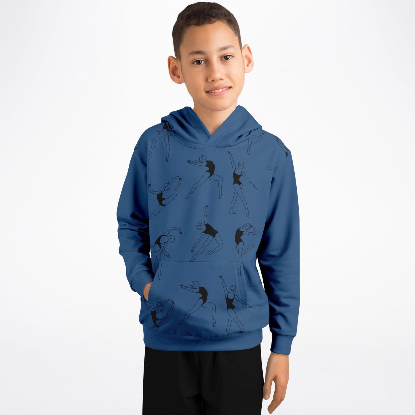 Blue Gymnastics Kids Hoodie
