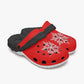 Red Snowflakes Lined  Clogs (Big Kids to Adult Sizes)