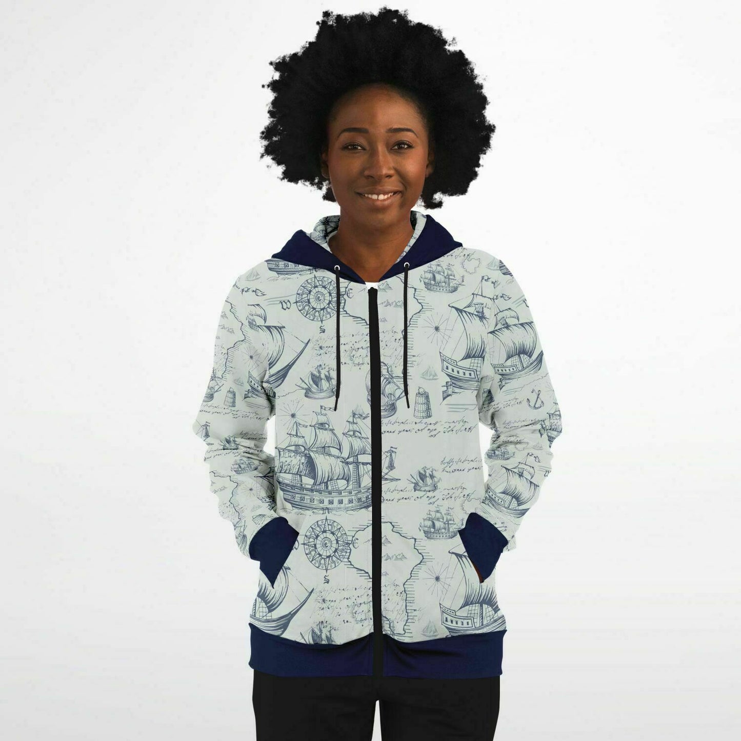 Ships 1 Zip Hoodie Unisex