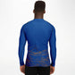 Waves Blue Men's Rashguard (black)