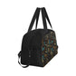 Dark Brown/Blue Berries Fitness Handbag (Model 1671)