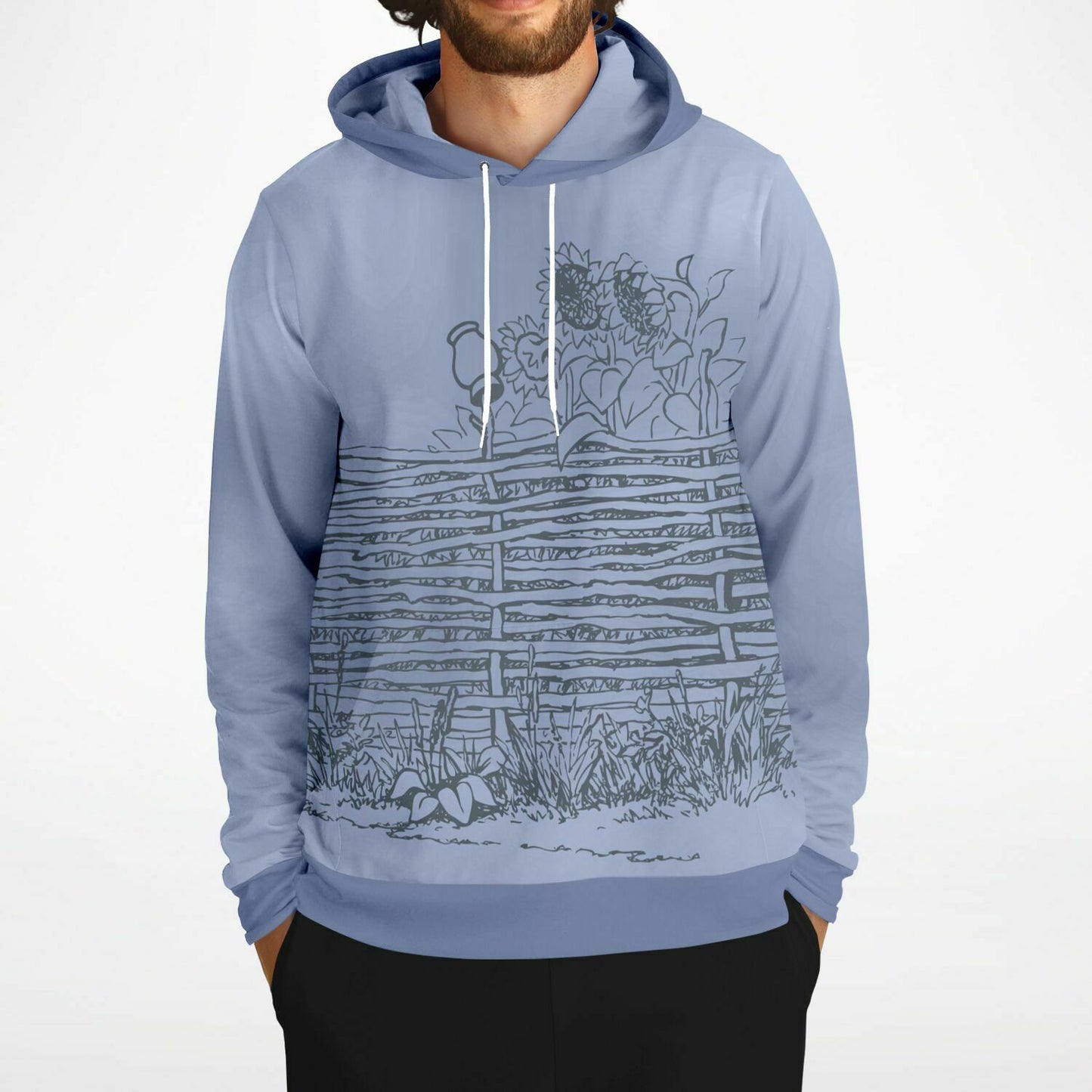 Village Fence Grey Hoodie Unisex (2 variants)