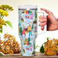 Copy of Winter Gnome's Town 40oz Tumbler with Handle Stainless Steel