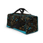 Dark Brown Fall Flowers Duffle bag