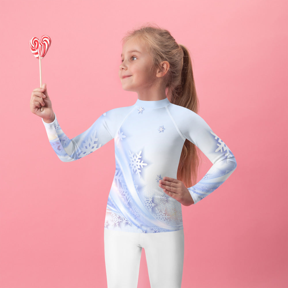 Snowflakes Kids Rash Guard