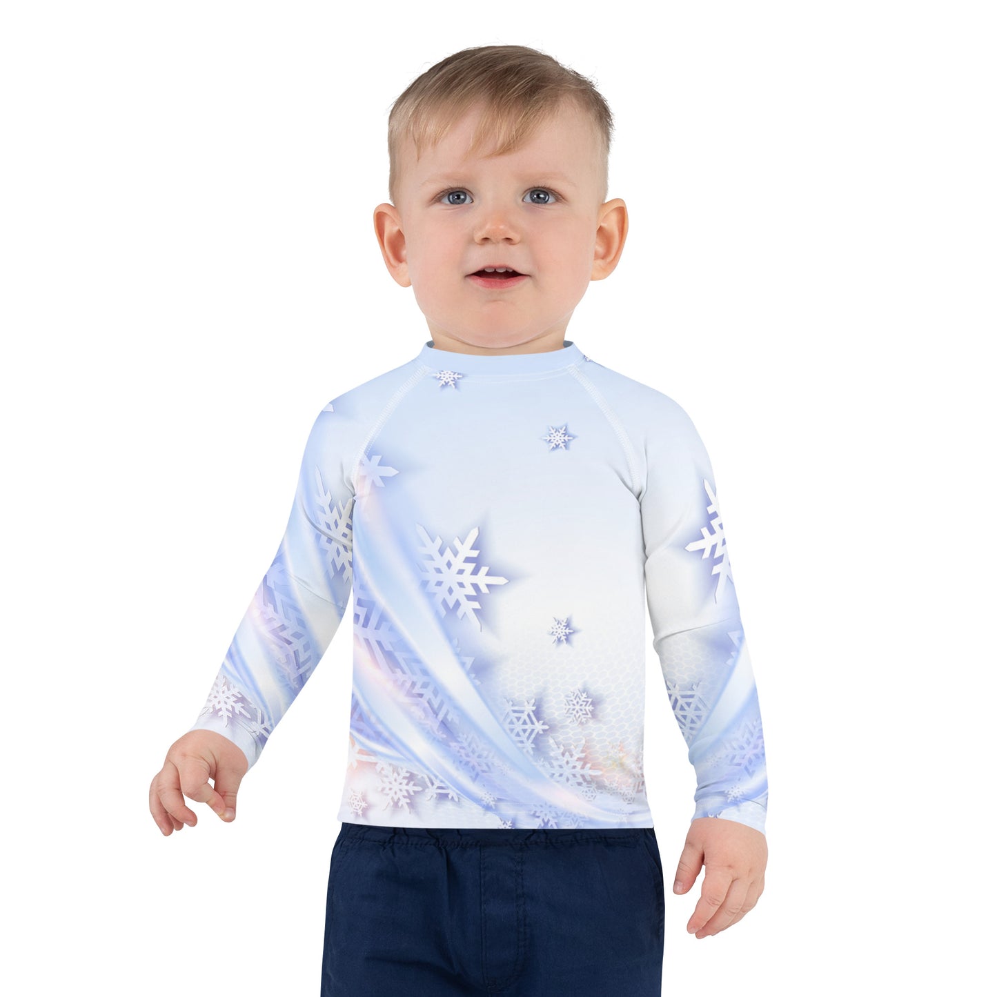 Snowflakes Kids Rash Guard
