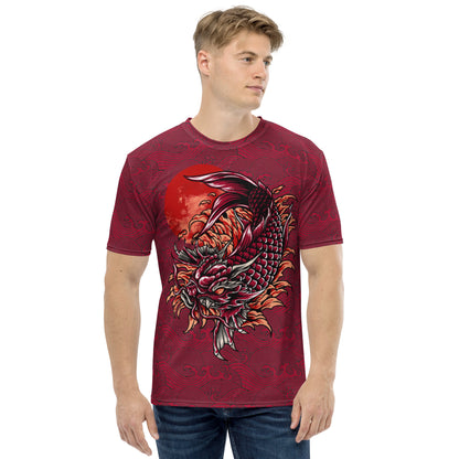 Japanese Dragon Fish Poly Men's T-shirt