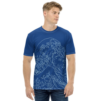 Waves Dark Blue Men's t-shirt