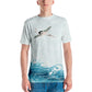 Waves & Cranes Men's  Poly T-shirt