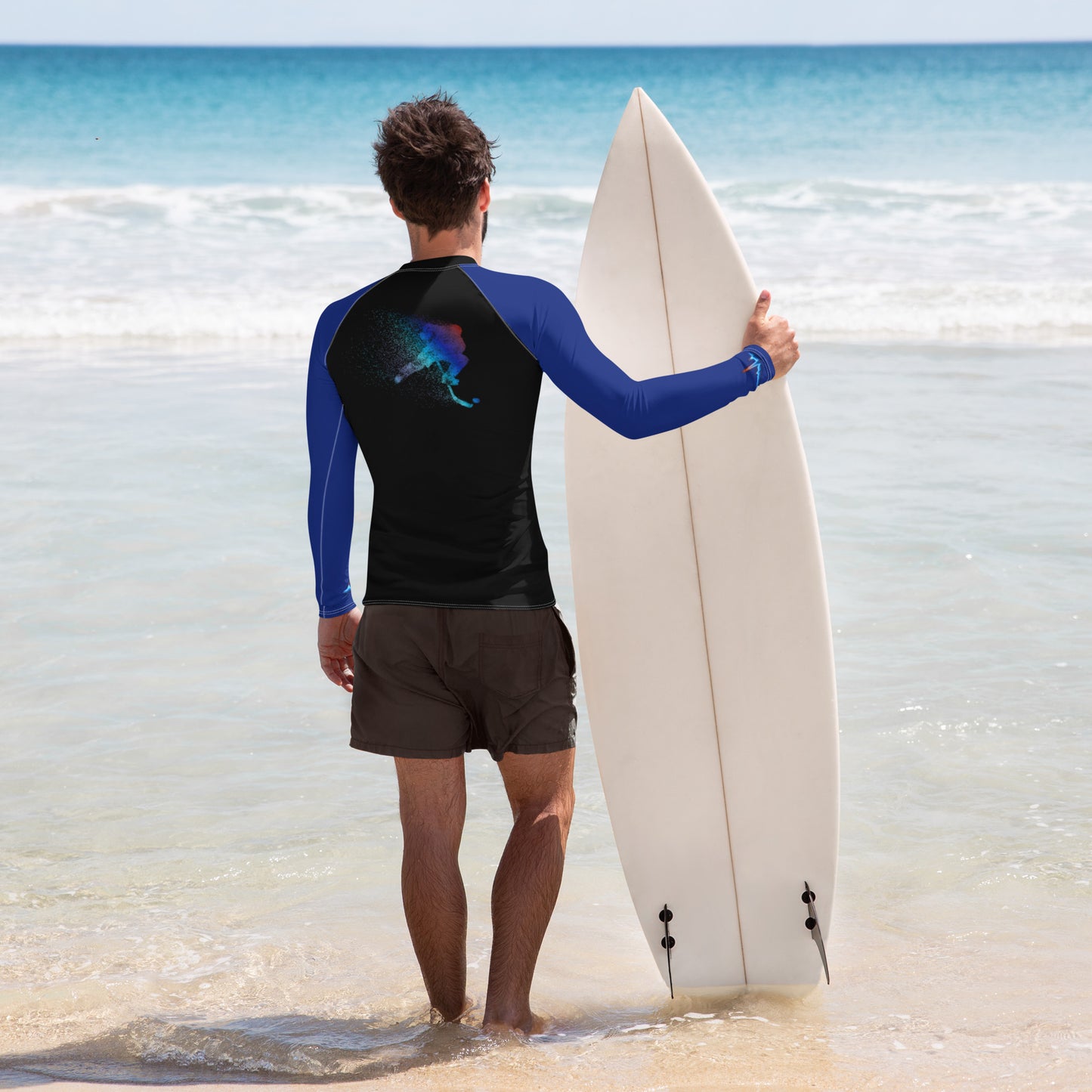 Dark Blue Hockey Men's Rash Guard