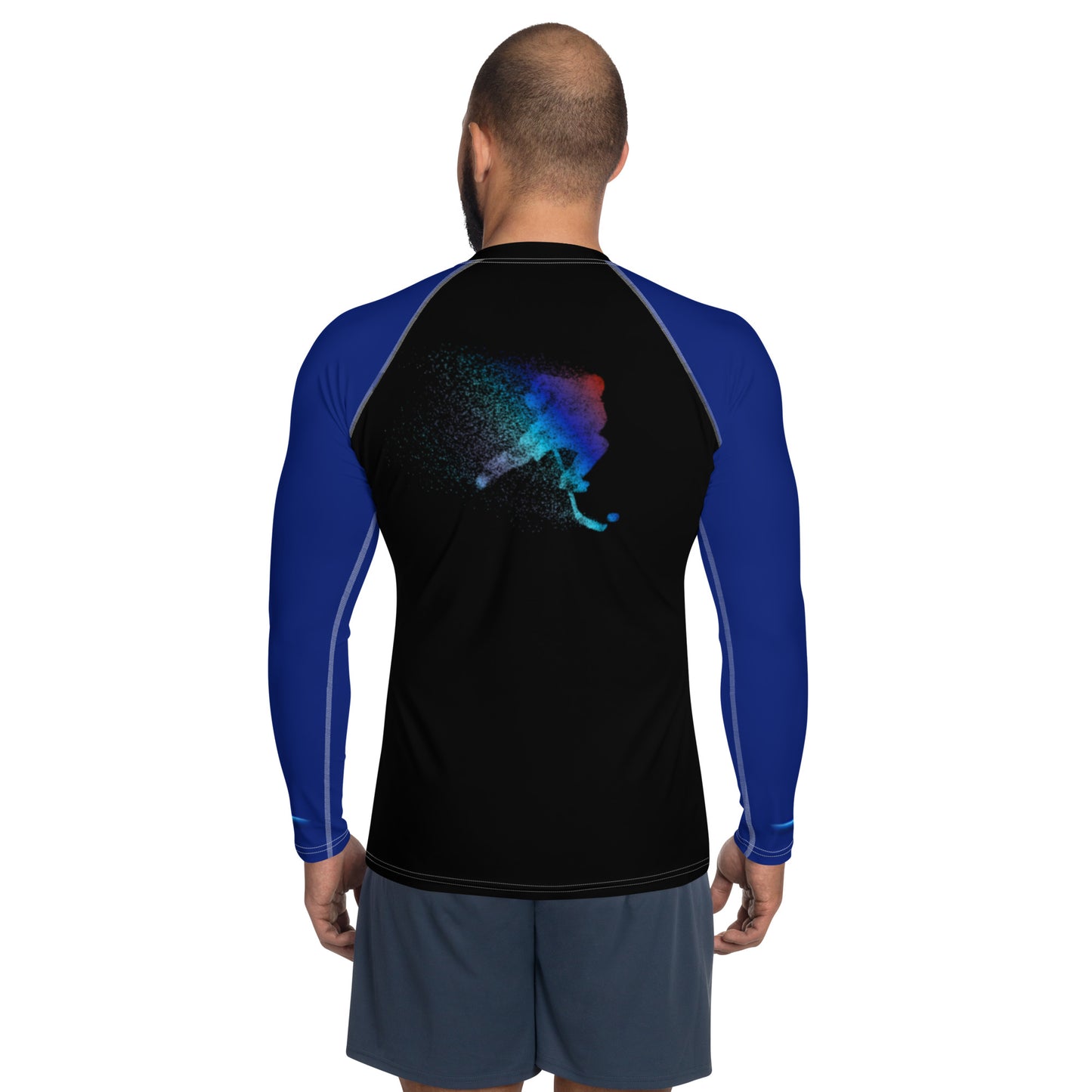Dark Blue Hockey Men's Rash Guard