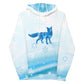 Blue Winter Fox Unisex Hoodie