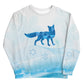 Blue Winter Fox Unisex Sweatshirt