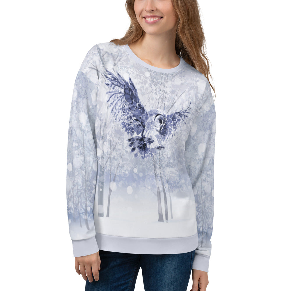 Winter Owl Women Sweatshirt